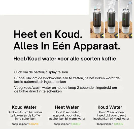 MiniBarista™ | Draagbare Koffie- & Espressomaker